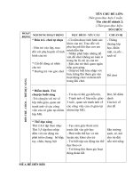 Giáo an tuân 34 chủ đề Bé lên mẫu giáo: Công việc của cô giáo tại nhóm lớp mẫu giáo