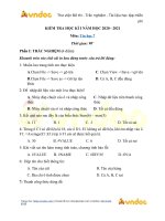 Tải Đề kiểm tra Tin học 7 học kì 1 năm 2020 có đáp án - Đề thi học kì 1 lớp 7 môn Tin học năm 2020