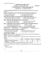 Download Đề kiểm tra học kì 2 môn địa lý 10- có đáp án