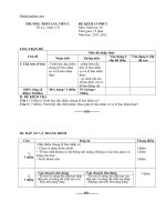 Download Đề và đap án  kiểm tra 15 phút sinh học 10- THPT Gia Viễn