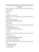 Tải Trắc nghiệm môn Lịch sử 8 bài 1 - Những cuộc cách mạng tư sản đầu tiên