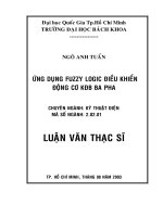 Ứng dụng fuzzy logic điều khiển động cơ không đồng bộ ba pha 