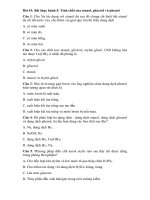 Tải Trắc nghiệm Hóa học lớp 11 bài 43: Bài thực hành 5: Tính chất của etanol, glixerol và phenol - Bài tập trắc nghiệm Hóa học lớp 11 có đáp án