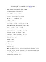 Tải Đề ôn thi giữa học kì 2 môn Toán lớp 5 - Đề 2 - Đề kiểm tra giữa kì 2 lớp 5 môn Toán