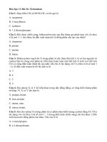 Tải Trắc nghiệm Hóa học lớp 11 bài 26: Xicloankan - Bài tập trắc nghiệm Hóa học lớp 11 có đáp án