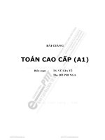 BÀI GIẢNG GIẢI TÍCH 1  ĐẠI HỌC BK TP HCM