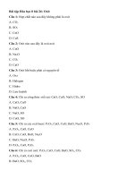 Tải Trắc nghiệm Hóa học 8 bài 26 - Oxit