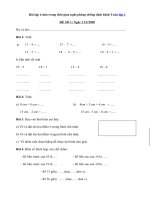 Tải Bài tập ở nhà trong thời gian nghỉ phòng chống dịch bệnh môn Toán lớp 1 - Tài liệu ôn tập môn Toán lớp 1