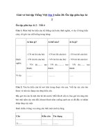 Tải Giải vở bài tập Tiếng Việt lớp 4 tuần 28: Ôn tập giữa học kì 2 - Tiết 6 - Giải sách bài tập Tiếng Việt 4 tập 2