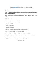 Tải Tiếng Anh 7 Unit 9: A closer look 2 - Soạn Anh 7 trang 29 SGK Tiếng Anh 7 mới