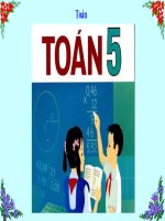 Toán 5-Tuần 14-Chia một số tự nhiên cho một số tự nhiên mà thương tìm được là một số thập phân