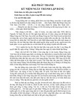 2 - Bài phát thanh tuyên truyền ngày thành lập Đảng cộng sản Việt Nam