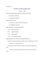 Tải Bộ đề kiểm tra học kì 1 lớp 3 môn Đạo Đức năm học 2018 - 2019 - Đề thi học kì 1 lớp 3 môn Đạo Đức có đáp án