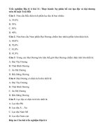 Tải Trắc nghiệm Địa lí 6 bài 11 - Thực hành: Sự phân bố các lụa địa và đại dương trên bề mặt Trái Đất