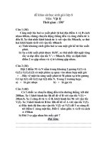 Download Đề thi khảo sát HSG vật lý 8