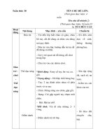 TUẦN 30- Một số hiện tượng thời tiết và mùa