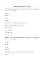 Tải Đề thi giữa học kì 2 môn Toán lớp 2 - Đề 2 - Đề ôn tập giữa kì 2 lớp 2 có đáp án