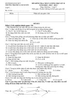 Download Đề Sinh 9 kỳ II năm 2013