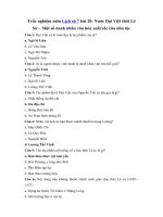 Tải Trắc nghiệm môn Lịch sử 7 bài 20 (tiếp theo) - Nước Đại Việt thời Lê Sơ