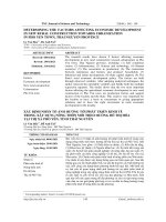 XÁC ĐỊNH NHÂN TỐ ẢNH HƯỞNG TỚI PHÁT TRIỂN KINH TẾ  TRONG XÂY DỰNG NÔNG THÔN MỚI THEO HƯỚNG ĐÔ THỊ HÓA  TẠI THỊ XÃ PHỔ YÊN, TỈNH THÁI NGUYÊN