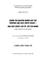 Quản trị nguồn nhân lực tại trường đh bách khoa   đại học quốc gia tp hcm (thực trạng và giải pháp) 
