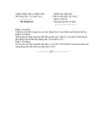Download Đề kiểm tra HKI môn lịch sử lớp 9- 2011 2012