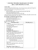 Tải Giáo án nếp sống thanh lịch văn minh lớp 3 - Bài 6: Ngôi trường của em - Giáo án điện tử văn minh thanh lịch lớp 3