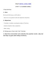 Tải Tiếng Anh 6 Unit 7: A Closer Look 2 - Soạn Tiếng Anh lớp 6 Unit 7: Television trang 9 - 10