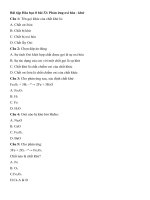 Tải Trắc nghiệm Hóa học 8 bài 32 - Phản ứng oxi hóa - khử