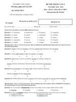 Tải Đề thi tháng môn Tiếng Anh lớp 12 trường THPT Ngô Sĩ Liên, Bắc Giang năm 2014 - 2015 (lần 4) - Đề thi Tiếng Anh lớp 12 có đáp án