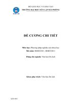 Phương pháp nghiên cứu khoa học