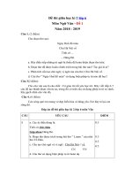 Tải Bộ đề thi giữa học kì 2 môn Ngữ văn lớp 6 năm học 2018 - 2019 - Đề kiểm tra giữa học kì 2 môn Văn lớp 6 có đáp án