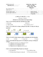 Tải Đề thi học kì 1 lớp 4 môn Tin học năm 2020 - Đề kiểm tra học kì 1 môn Tin học lớp 4 có đáp án