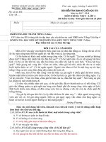 Bài kiểm tra định kì cuối HK II - Năm học 2017 - 2018.  Môn Tiếng Việt -  Lớp 4