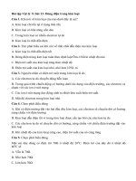 Tải Trắc nghiệm Vật lý lớp 11 bài 13 - Vật lý 11 bài 13: Dòng điện trong kim loại