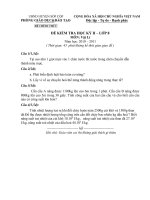 Download Đề và đáp án kiểm tra HKII vật lý 8- 2010 2011