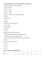 Tải Trắc nghiệm Địa lí 6 bài 14 - Địa hình bề mặt Trái Đất (tiếp)