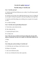 Tải Trắc nghiệm: Tìm hiểu chung về văn biểu cảm - Trắc nghiệm Ngữ văn 7 có đáp án