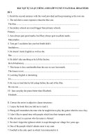 Tải Bài tập Tiếng Anh lớp 9 Unit 9 Natural Disasters Số 1 - Bài tập tự luận Tiếng Anh lớp 9 Unit 9