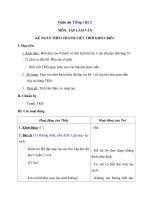 Tải Giáo án Tiếng Việt 2 tuần 7: Tập làm văn - Kể ngắn theo tranh. Luyện tập về thời khóa biểu - Giáo án Tập làm văn lớp 2