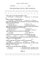 Download Đề kiểm tra 15 phút sinh học 10 - bài số 1