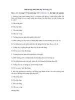 Tải Giải bài tập SBT Sinh học 10 trang 173 - Sinh trưởng và sinh sản của vi sinh vật