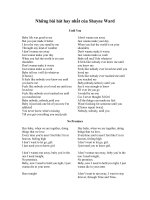 Tải Những bài hát hay nhất của Shayne Ward - Học Tiếng Anh qua bài hát