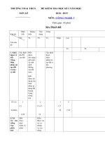 Tải Bộ đề thi học kì 1 môn Công nghệ lớp 7 năm học 2018 - 2019 có đáp án - Bộ đề kiểm tra học kì 1 môn Công nghệ lớp 7 có đáp án