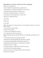 Tải Trắc nghiệm Sinh học lớp 11 chương 1 - Sinh học 11 chương 1: Chuyển hóa vật chất và năng lượng