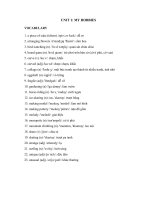 Tải Từ vựng Tiếng Anh lớp 7 Unit 1 My Hobbies - Tiếng Anh lớp 7 chương trình mới