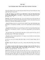 Tạp chí Khoa học Công nghệ Việt Nam số 3 năm 2019