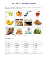 Tải Bài tập ở nhà môn tiếng Anh lớp 4 trong thời gian nghỉ dịch Corona Đợt 2 - Đề thi tiếng Anh lớp 4 có đáp án