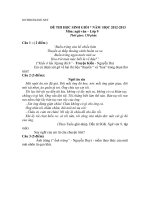 Download Đề và ĐA Thi HSG Ngữ văn lớp 9