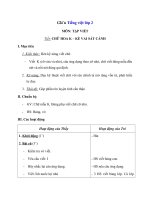 Tải Giáo án Tiếng Việt 2 tuần 12: Tập viết - Chữ hoa K - Giáo án Tập viết lớp 2